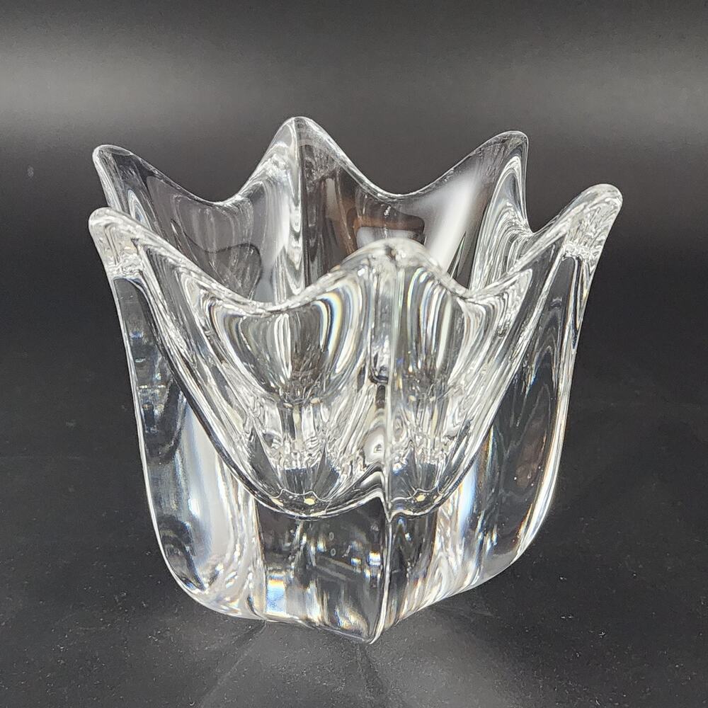 Orrefors Belle Tulip Crystal Bowl Jan Johansson Sweden - 4" Lead Crystal